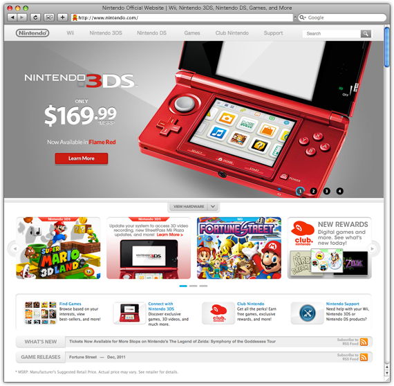 Nintendo Official Website | Wii, Nintendo 3DS, Nintendo DS, Games, and More