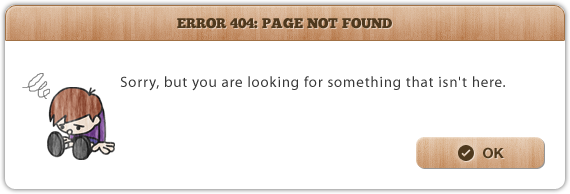 Error 404: page not found