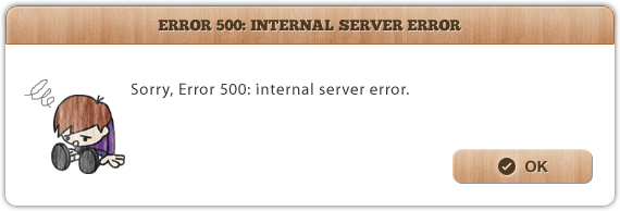 Error 500: internal server error